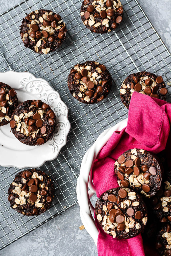 baking at home during social distancing | chocolate chip muffins on a cooling rack | foodwithaview.com